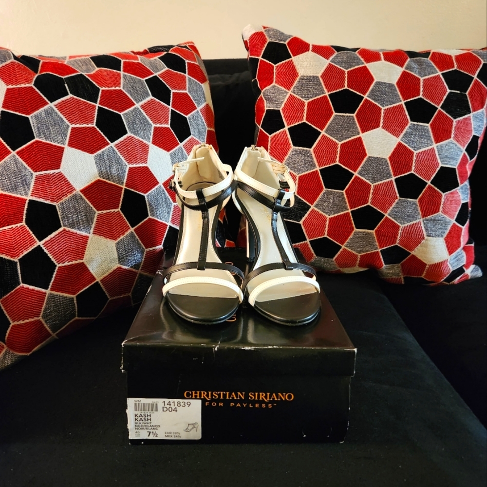 KASH (Black/White) stilettos